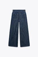 Z1975 HIGH RISE BUTTON CULOTTE JEANS