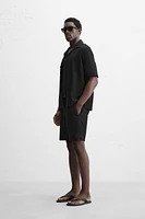 STRIPED JACQUARD SHORTS
