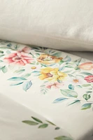 DRAP DE DESSUS COTON IMPRIMÉ FLEUR