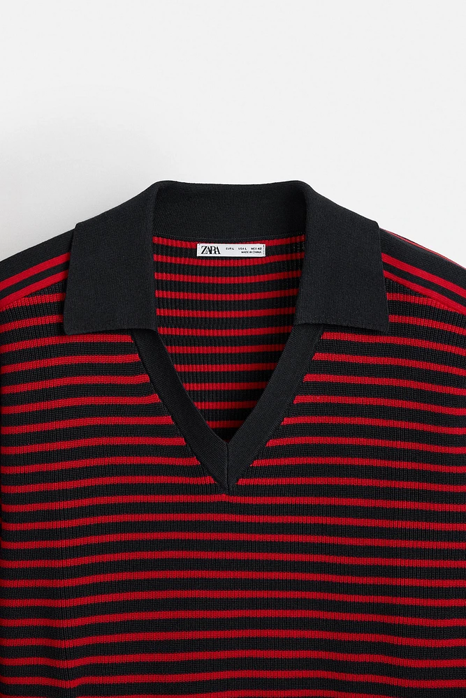 STRIPED KNIT POLO LIMITED EDITION