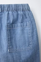 FLOWY BAGGY DENIM PANTS