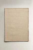 RECTANGULAR BOUCLÉ WOOL AREA RUG