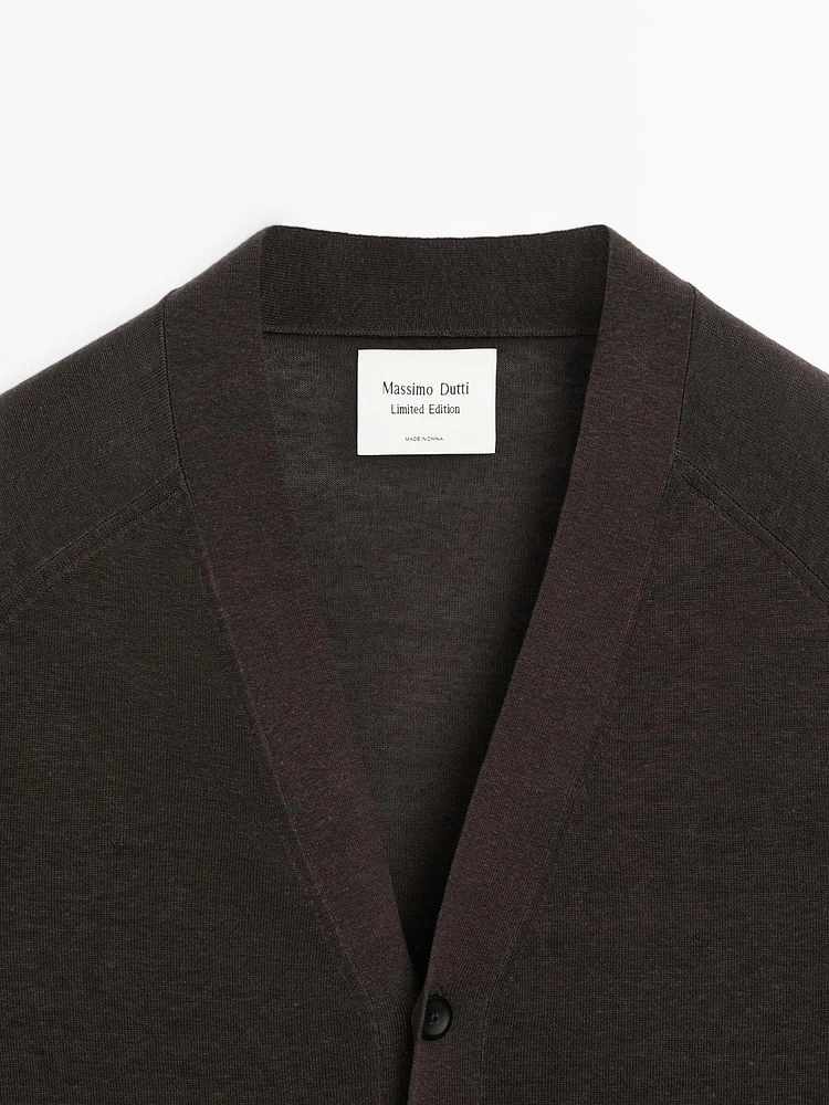 Mulberry silk blend knit cardigan - Limited Edition