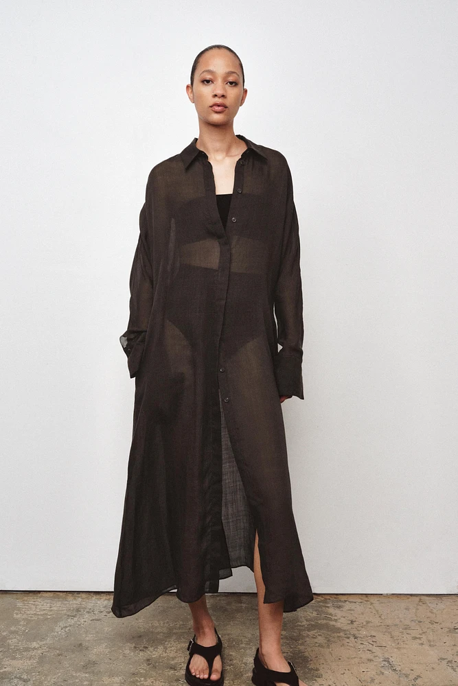 ROBE TUNIQUE AVEC RAMIE ZW COLLECTION