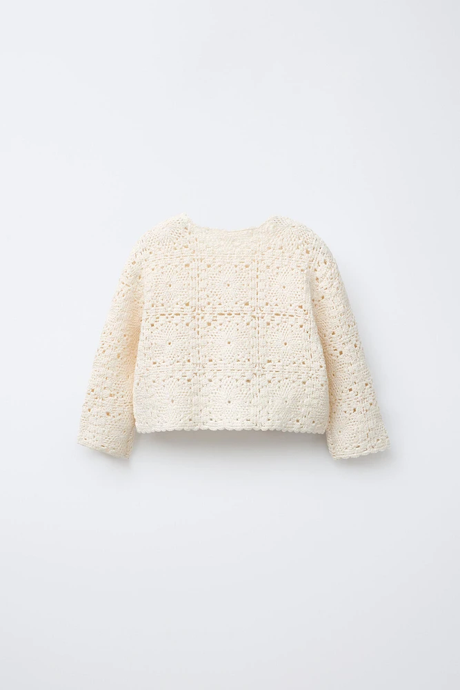 GILET EN MAILLE CROCHET