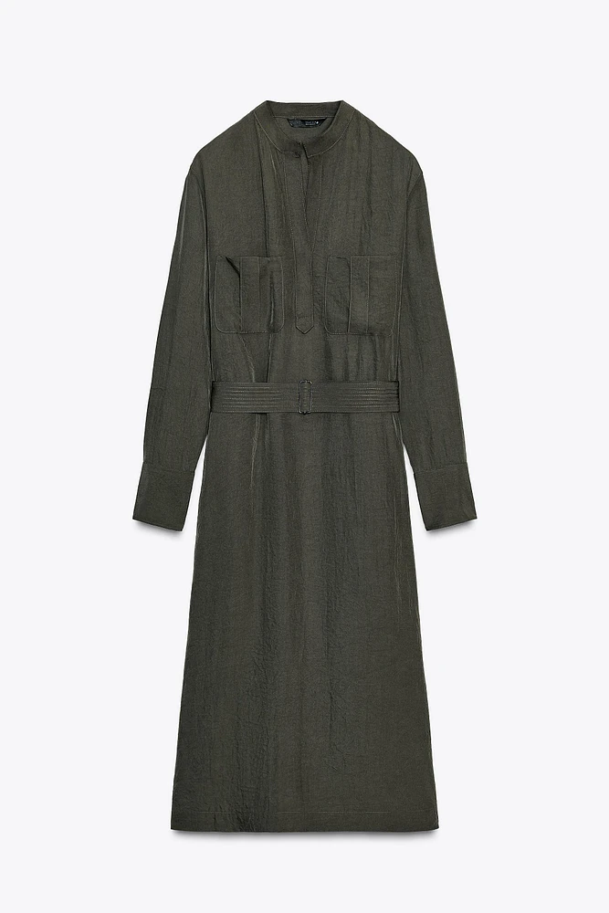 ROBE MI-LONGUE CEINTURE ZW COLLECTION