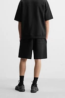 INTERLOCK STRUCTURED SHORTS