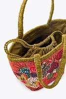 SMALL EMBROIDERED BEADED BAG