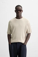 T-SHIRT EN MAILLE JACQUARD