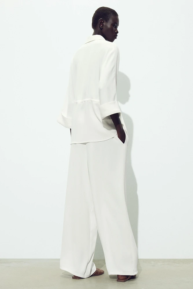 GATHERED KIMONO SHIRT