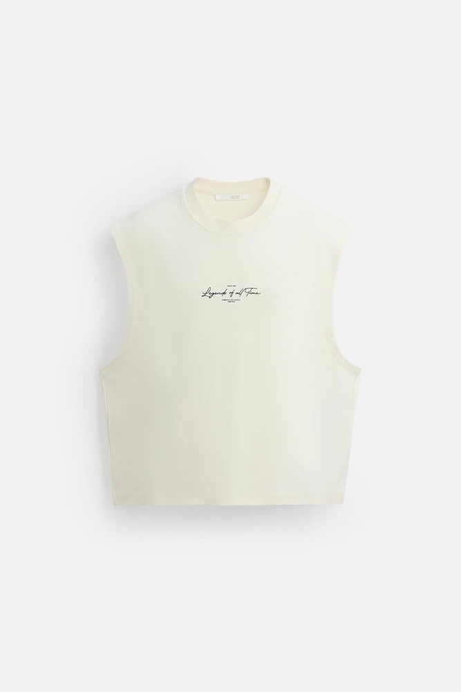 TEXT TECHNICAL TANK TOP