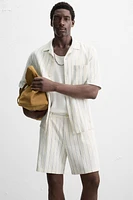 CHEMISE STRUCTURE À RAYURES