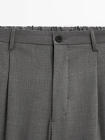 Pantalon relaxed fit à pinces