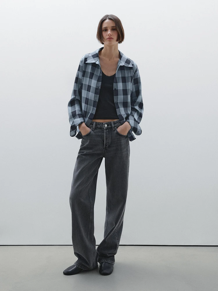 Flowing check shirt