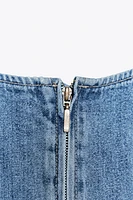 TRF GODET DENIM DRESS