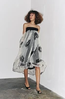 ZW COLLECTION PRINTED ORGANZA DRESS