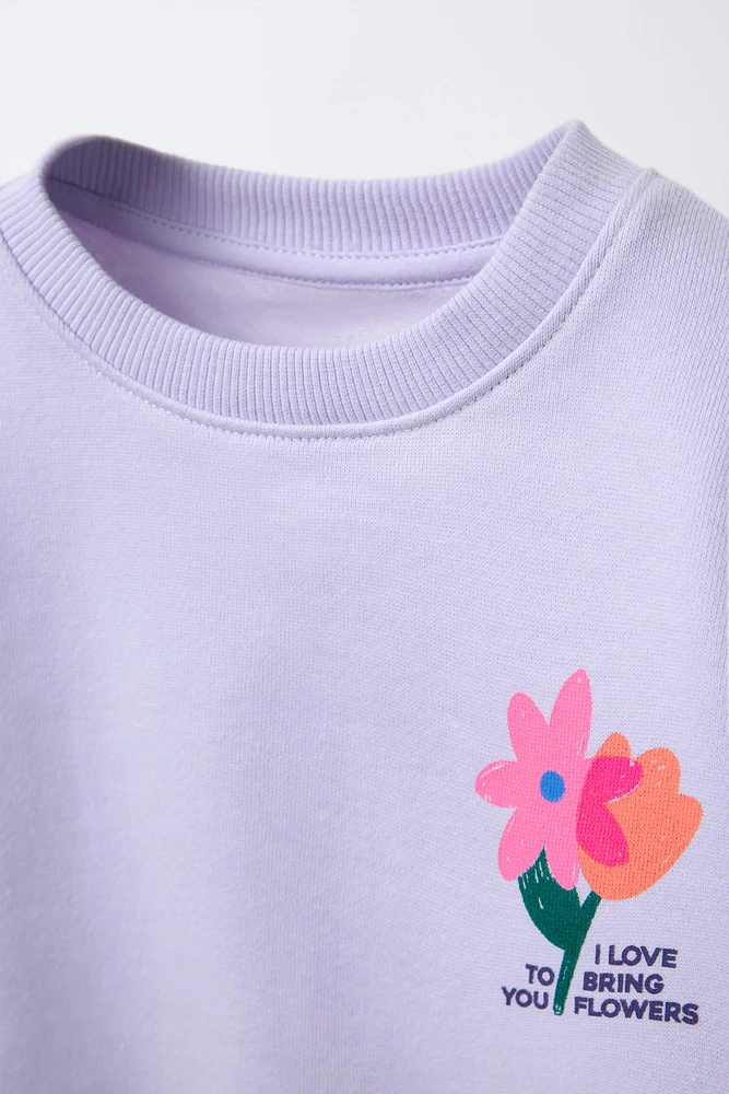 SWEAT IMPRIMÉ DOUILLET