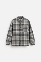 QUILTED PLAID OVERSHIRT