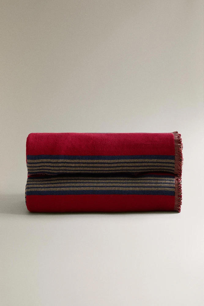 PLAID COTON RAYURES
