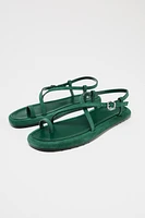 LEATHER STRAP SANDALS