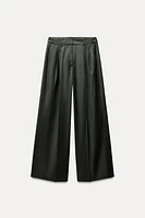 ZW COLLECTION PLEATED WOOL BLEND PANTS