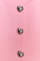 HEART BUTTON KNIT TOP