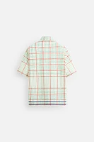 CHEMISE BOXY FIT À CARREAUX