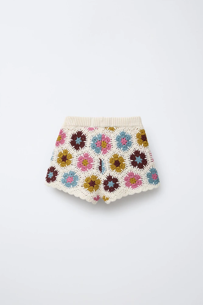 BERMUDA EN MAILLE CROCHET