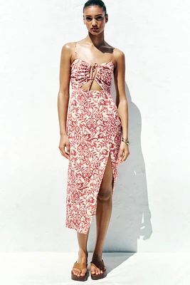 ROBE MIDI RUSTIQUE IMPRIMÉE