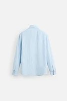 STRIPED VISCOSE BLEND SHIRT