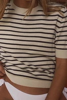 STRIPED KNIT TOP