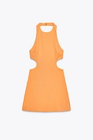 HALTER CUT OUT MINI DRESS