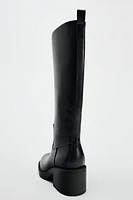 WIDE HEELED BOOTS