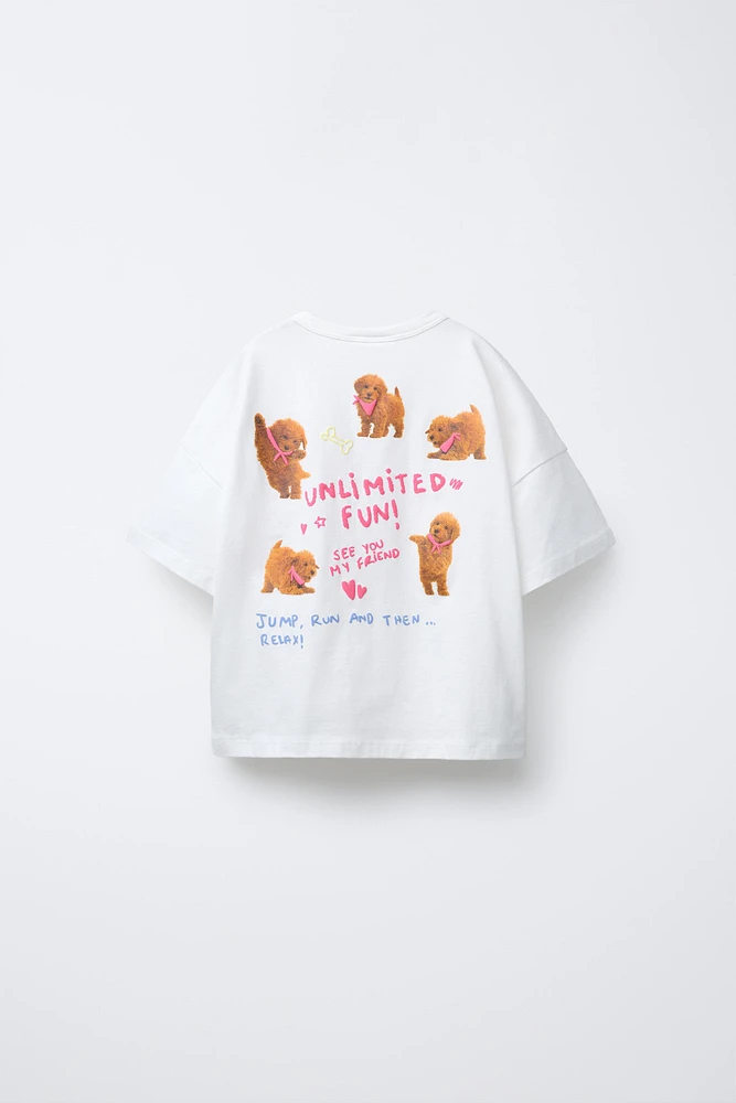 PUPPY PRINT T-SHIRT