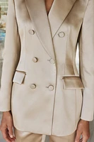 BLAZER CROISÉ SATINÉ