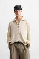 TEXTURED POLO SHIRT