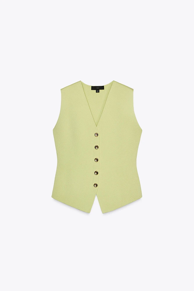 SMOOTH KNIT VEST TOP