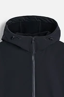 WATER REPELLENT TECHNICAL JACKET WITH FLEECE