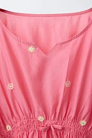 CAFTAN BRODÉ AVEC MIROIRS
