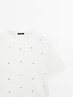 T-shirt oversize avec œillets