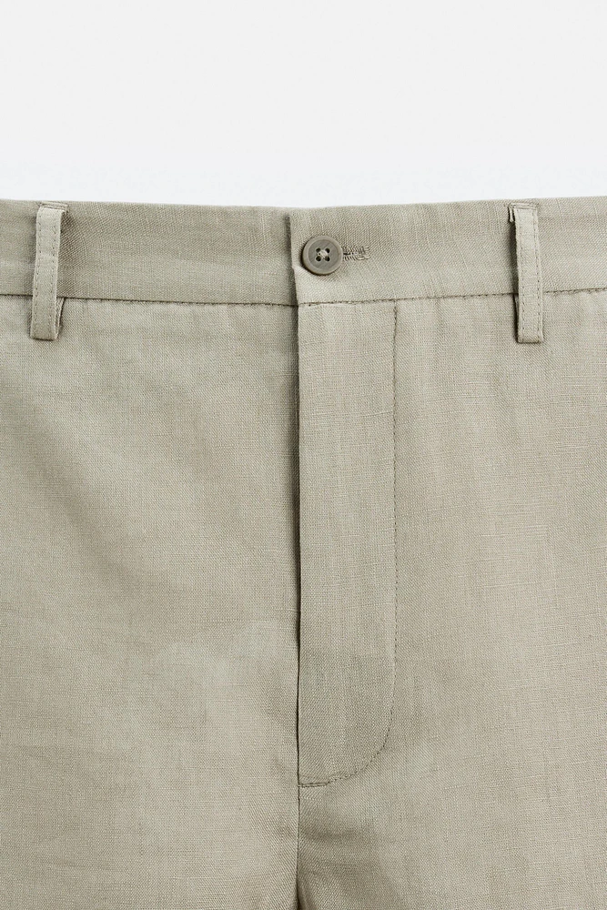 100% LINEN SHORTS