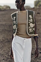 EMBROIDERED VEST