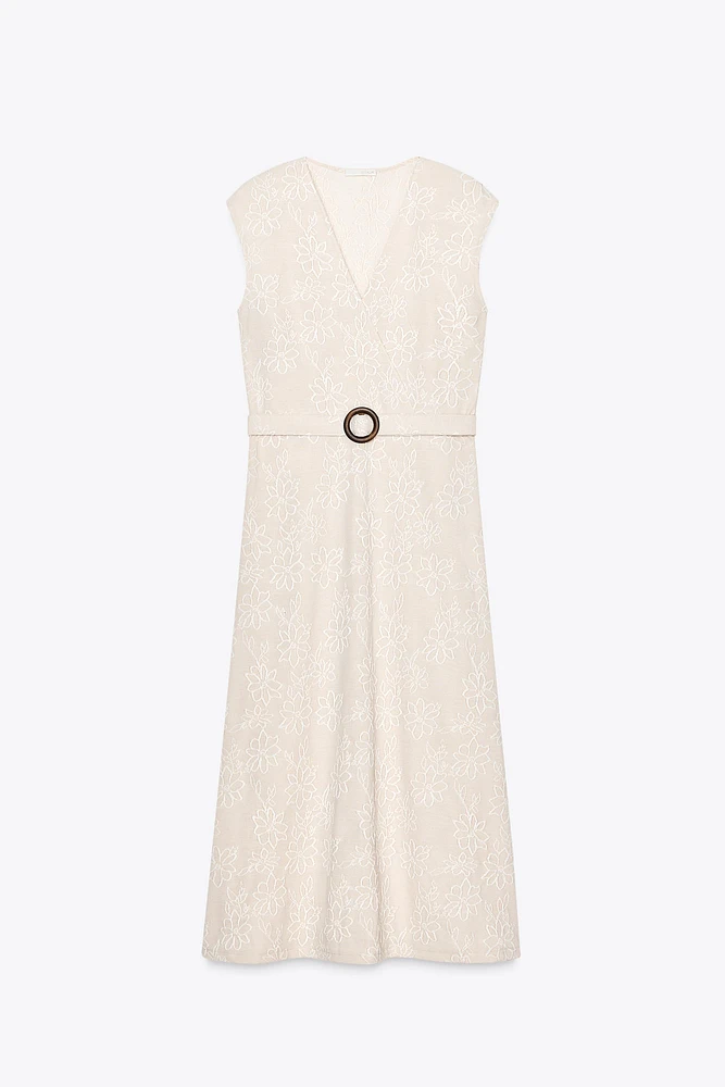 RUSTIC MIDI DRESS