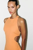 HALTER CUT OUT MINI DRESS
