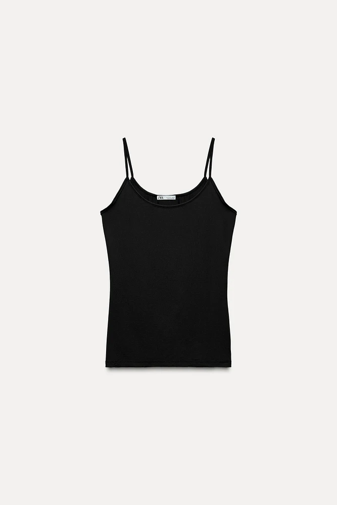 POLYAMIDE SPAGHETTI STRAP CAMISOLE