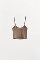 LACED KNIT CORSET