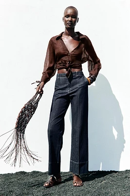 PANTALON BOOTCUT NERVURE