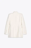 DOUBLE-BREASTED BLAZER WITH SHOULDER PADS ZW COLLECTION