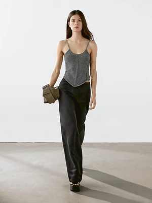 Top en maille 100 % coton