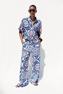 PRINTED SHORT SHIRT